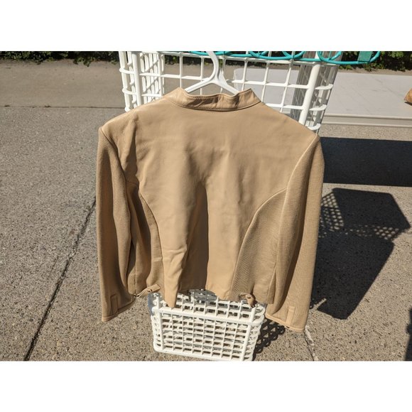 Danier Leather Sand colour Women's Jacket Medium Cream - Picture 3 of 7